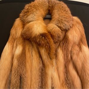 Gorgeous red fox jacket.